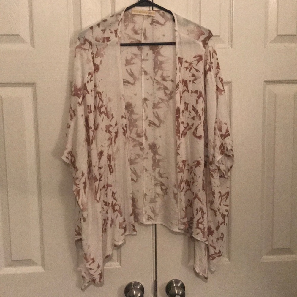 White and Brown Kimono